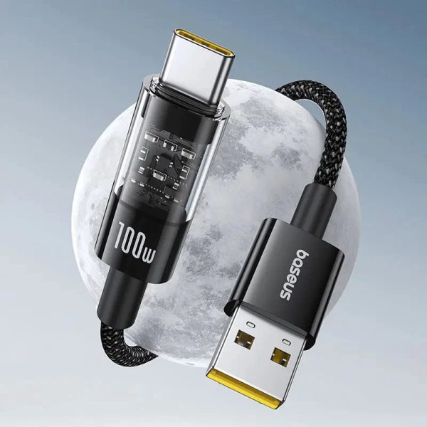 Дата кабель Baseus Gem Fast Charging USB to Type-C 100W (1m) (P10373002211) - Зображення 2