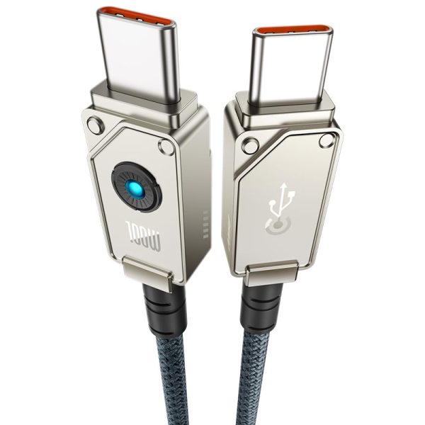 Дата кабель Baseus Unbreakable Series Fast Charging Type-C to Type-C 100W 1m (P10355800111-0) - Зображення 2