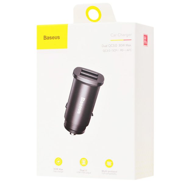 АЗП Baseus Square Metal QC 3.0 30W 2USB (CCALL-DS) - Зображення 4