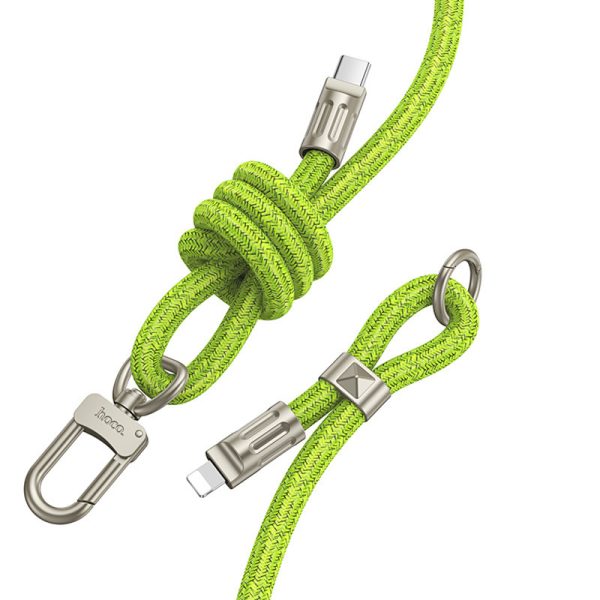 Дата кабель-шнурок Hoco GH7 Elegant Type-C to Lightning (1.8m) - Зображення 2