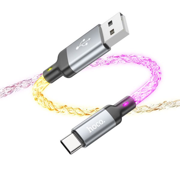 Дата кабель Hoco U112 Shine 2.4A USB to Type-C (1m) - Зображення 3