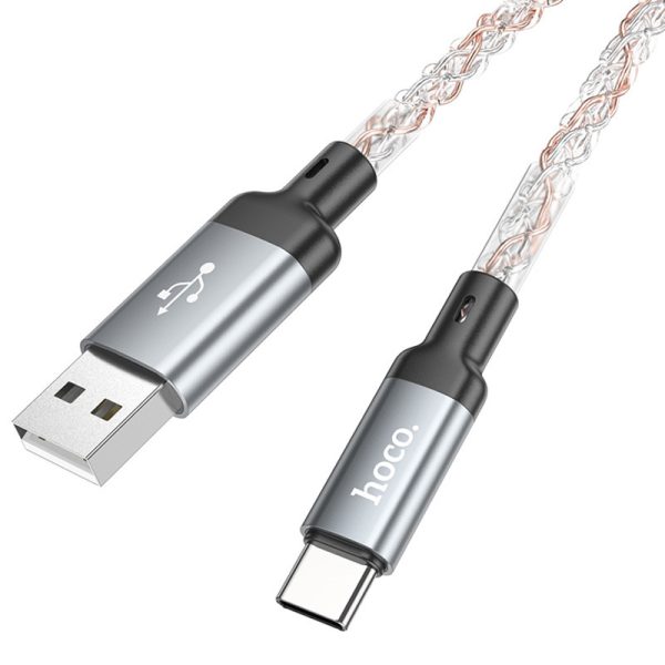 Дата кабель Hoco U112 Shine 2.4A USB to Type-C (1m) - Зображення 4