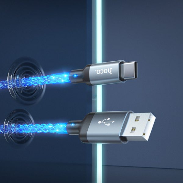 Дата кабель Hoco U112 Shine 2.4A USB to Type-C (1m) - Зображення 7