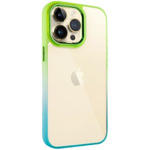 Чохол для iPhone 14 Pro Max Бірюзовий TPU+PC Fresh sip series