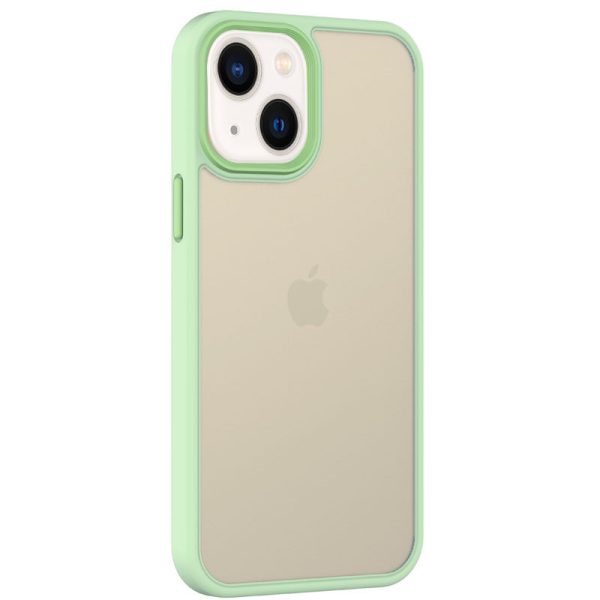 Чохол для iPhone 13 Салатовий Metal Buttons