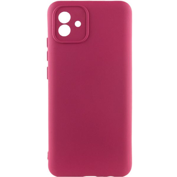 Чохол для Samsung Galaxy A04 Бордовий Silicone Cover Lakshmi Full Camera (A)