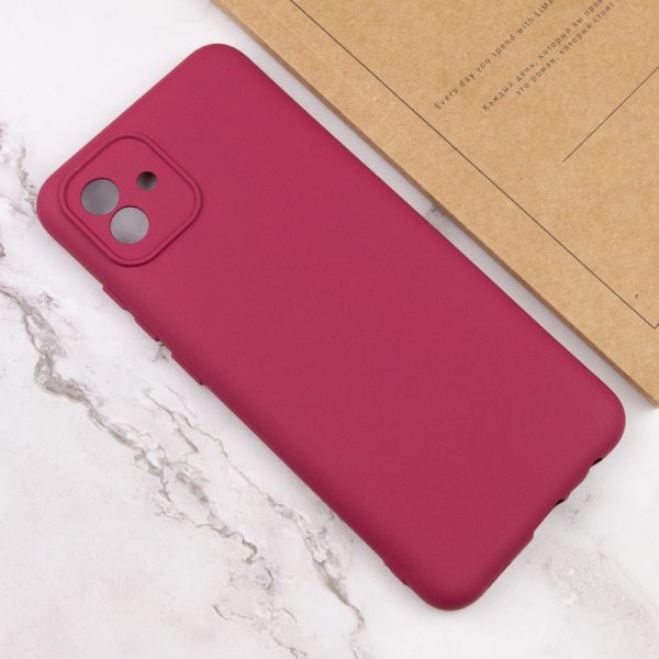 Чохол для Samsung Galaxy A04 Бордовий Silicone Cover Lakshmi Full Camera (A) - Зображення 4