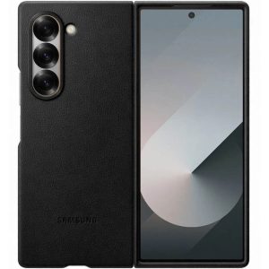 Шкіряний чохол для Samsung Galaxy Z Fold6 Чорний Leather Case