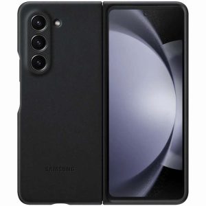 Шкіряний чохол для Samsung Galaxy Z Fold5 Чорний Leather Case