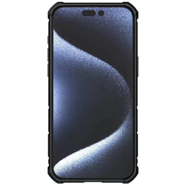 Чохол для iPhone 15 Pro Max Чорний Nillkin CamShield Armor (шторка на камеру) - Зображення 3