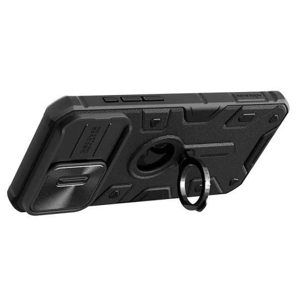 Чохол для iPhone 15 Pro Max Чорний Nillkin CamShield Armor (шторка на камеру) - Зображення 5
