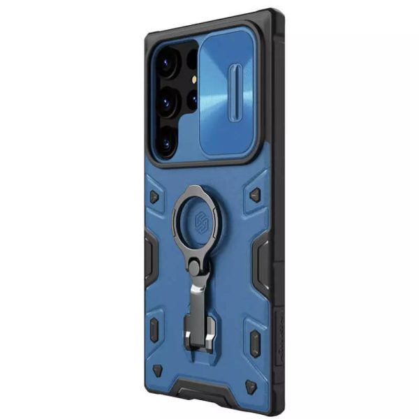 Чохол для Samsung Galaxy S23 Ultra Синій Nillkin CamShield Armor Pro no logo (шторка на камеру) - Зображення 2