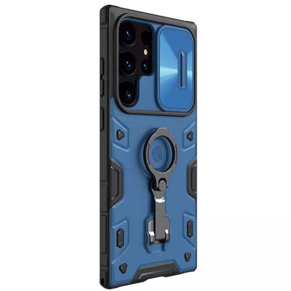 Чохол для Samsung Galaxy S23 Ultra Синій Nillkin CamShield Armor Pro no logo (шторка на камеру) - Зображення 4