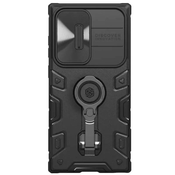 Чохол для Samsung Galaxy S23 Ultra Чорний Nillkin CamShield Armor Pro no logo (шторка на камеру) - Зображення 2