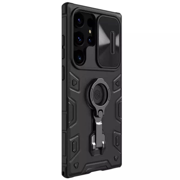 Чохол для Samsung Galaxy S23 Ultra Чорний Nillkin CamShield Armor Pro no logo (шторка на камеру) - Зображення 3