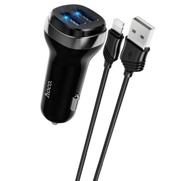 АЗП Hoco Z40 (2USB 2.4A) + Lightning - Зображення 2