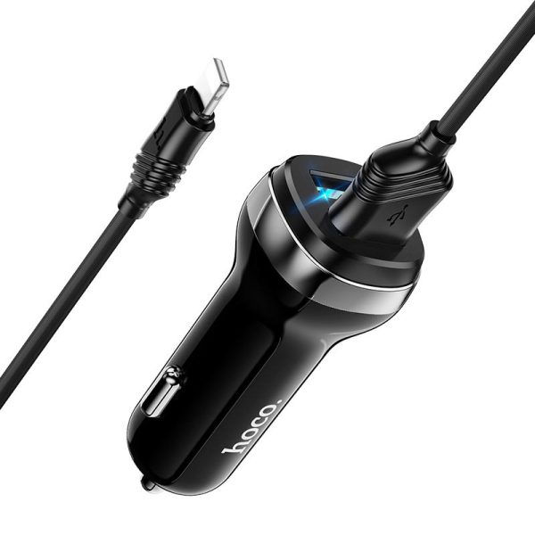 АЗП Hoco Z40 (2USB 2.4A) + Lightning - Зображення 3