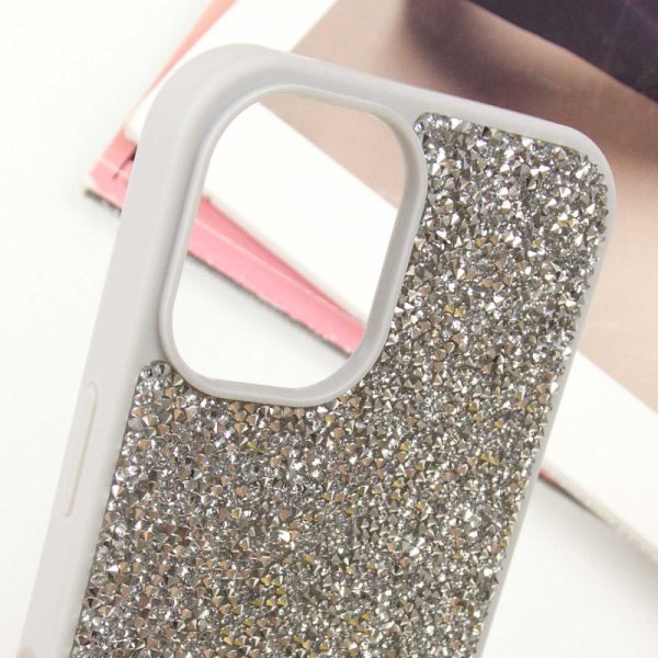 Чохол для iPhone 16 Срібний Bling World Rock Diamond - Зображення 4