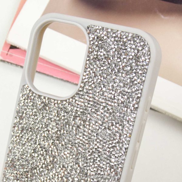 Чохол для iPhone 16 Срібний Bling World Rock Diamond - Зображення 5