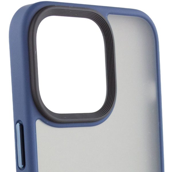 Чохол для iPhone 15 Plus Синій Metal Buttons with MagSafe - Зображення 2