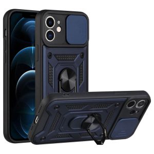 Ударостійкий чохол для Apple iPhone 11 Синій Camshield Serge Ring