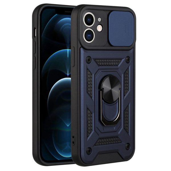 Ударостійкий чохол для Apple iPhone 11 Синій Camshield Serge Ring - Зображення 2
