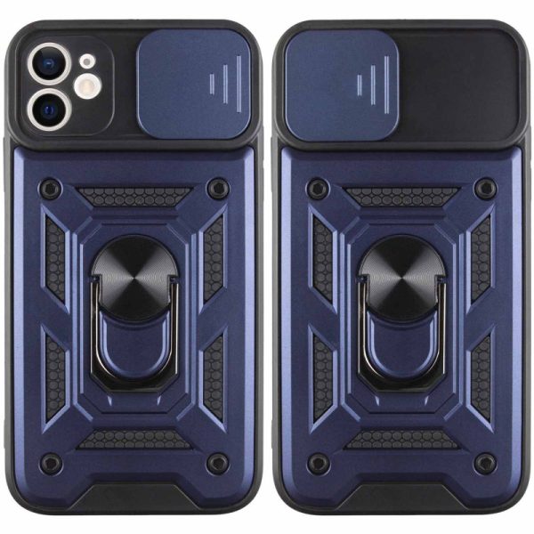 Ударостійкий чохол для Apple iPhone 11 Синій Camshield Serge Ring - Зображення 3