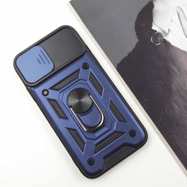 Ударостійкий чохол для Apple iPhone 11 Синій Camshield Serge Ring - Зображення 4