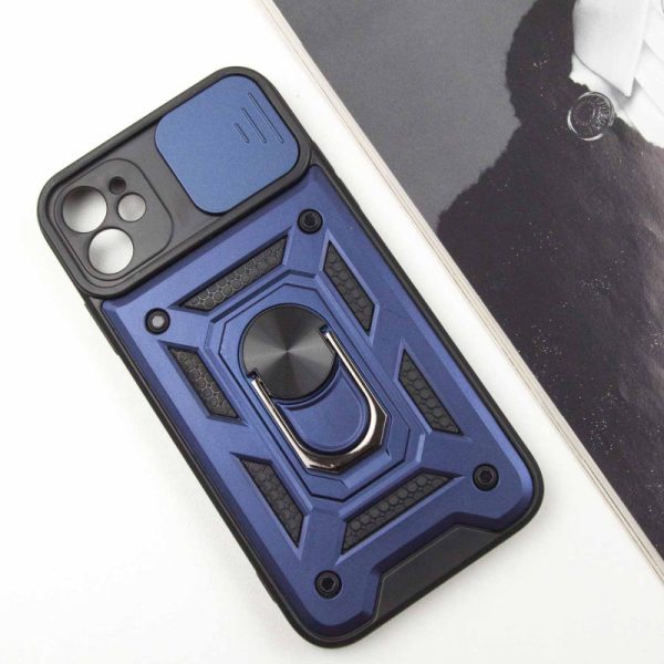 Ударостійкий чохол для Apple iPhone 11 Синій Camshield Serge Ring - Зображення 5