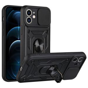 Ударостійкий чохол для Apple iPhone 11 Чорний Camshield Serge Ring