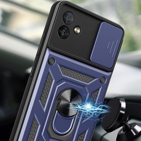 Ударостійкий чохол для Samsung Galaxy A05 Синій Camshield Serge Ring - Зображення 3
