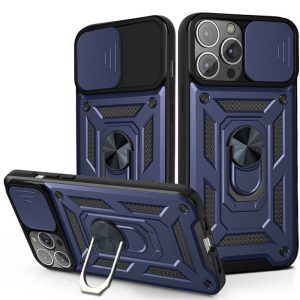 Ударостійкий чохол для Apple iPhone 12 Pro / 12 Синій Camshield Serge Ring