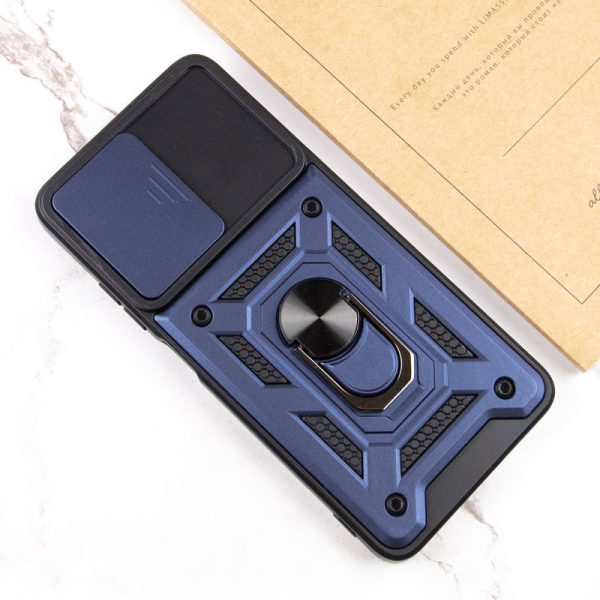 Ударостійкий чохол для Samsung Galaxy M34 5G Синій Camshield Serge Ring - Зображення 5