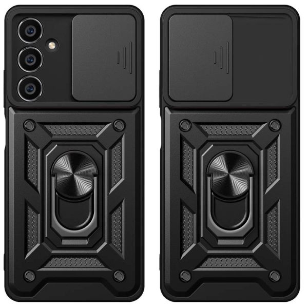 Ударостійкий чохол для Samsung Galaxy M34 5G Чорний Camshield Serge Ring - Зображення 2