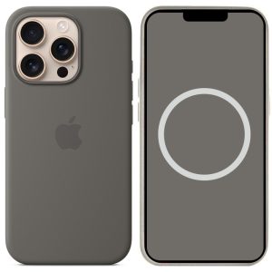 Чохол для iPhone 16 Pro Сірий Сірий Silicone case full with Magsafe and Animation