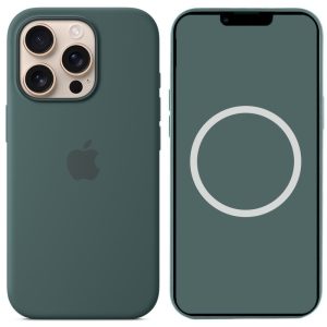 Чохол для iPhone 16 Pro Зелений Silicone case full with Magsafe and Animation