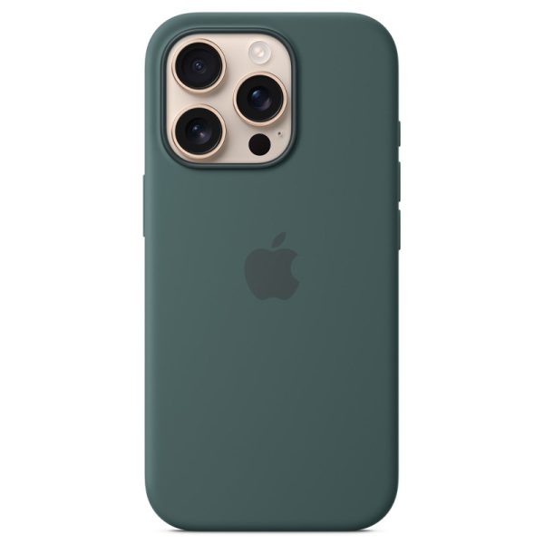 Чохол для iPhone 16 Pro Зелений Silicone case full with Magsafe and Animation - Зображення 2