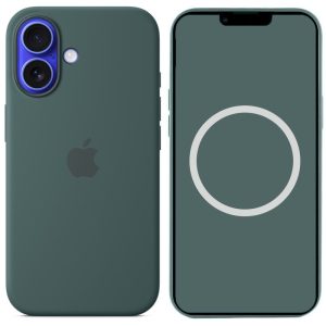 Чохол для iPhone 16 Plus Зелений Silicone case full with Magsafe and Animation