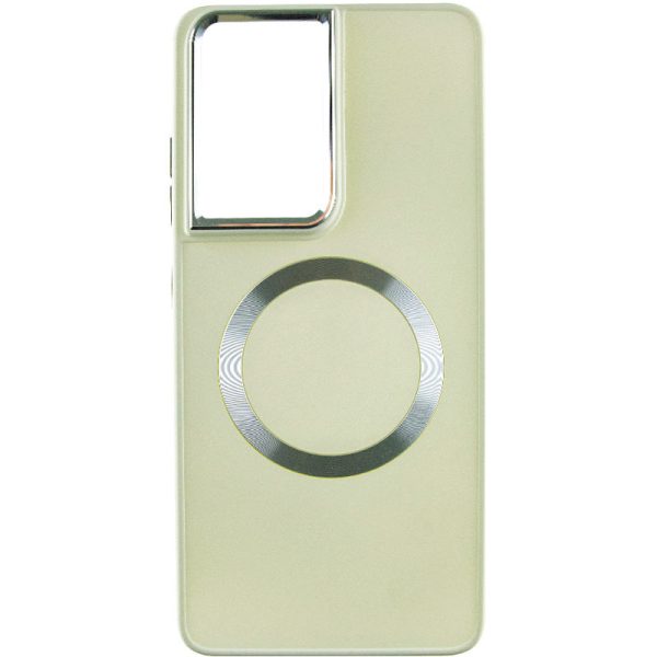 Чохол для Samsung Galaxy S22 Ultra Білий Bonbon Metal Style with MagSafe - Зображення 2