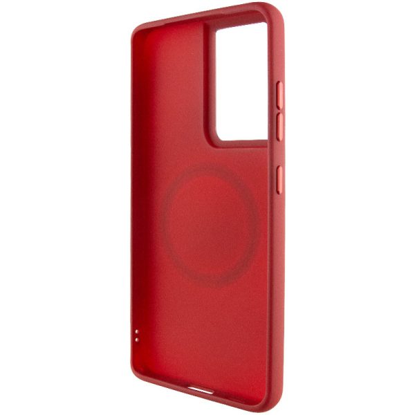Чохол для Samsung Galaxy S22 Ultra Червоний Bonbon Metal Style with MagSafe - Зображення 3