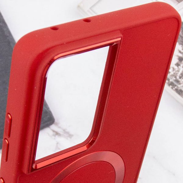 Чохол для Samsung Galaxy S22 Ultra Червоний Bonbon Metal Style with MagSafe - Зображення 5