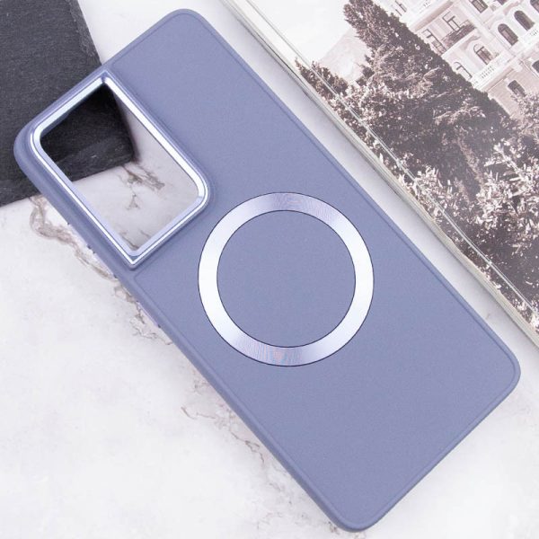 Чохол для Samsung Galaxy S22 Ultra Сірий Bonbon Metal Style with MagSafe - Зображення 4