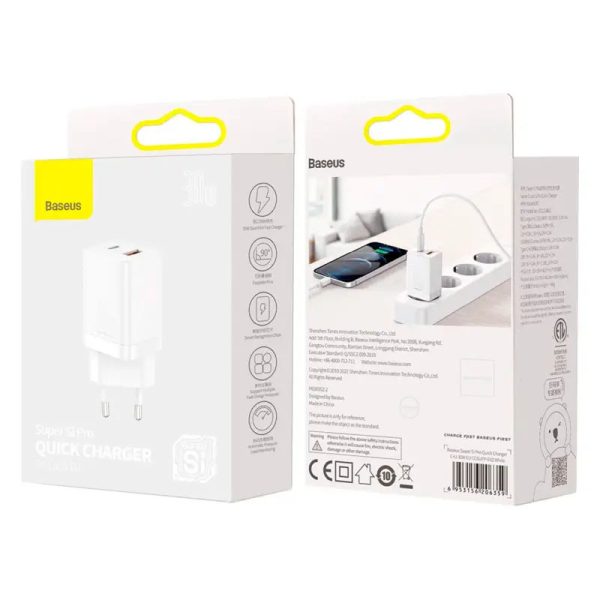 Зарядний пристрій Baseus Super Si Pro Quick Charger 30W (CCSUPP-E) - Зображення 5