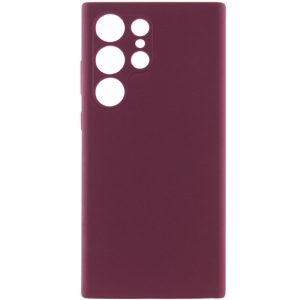 Чохол для Samsung Galaxy S25 Ultra Бордовий Silicone Cover Lakshmi Full Camera