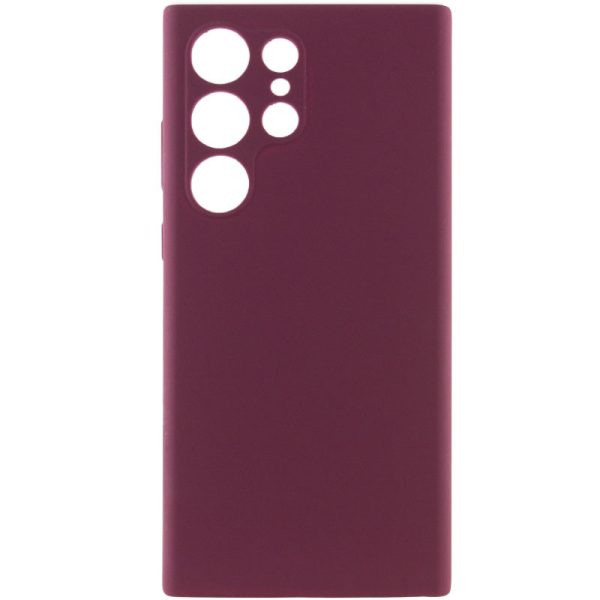Чохол для Samsung Galaxy S25 Ultra Бордовий Silicone Cover Lakshmi Full Camera