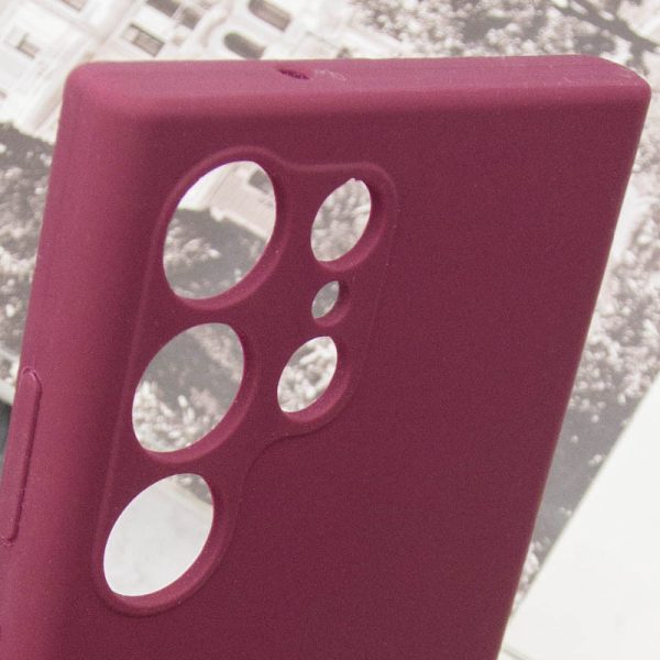 Чохол для Samsung Galaxy S25 Ultra Бордовий Silicone Cover Lakshmi Full Camera - Зображення 6