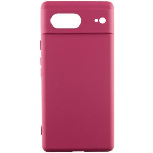 Чохол для Google Pixel 7 Бордовий Silicone Cover Lakshmi Full Camera