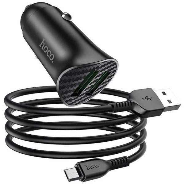 АЗП Hoco Z39 QC3.0 (2USB) + MicroUSB - Зображення 2