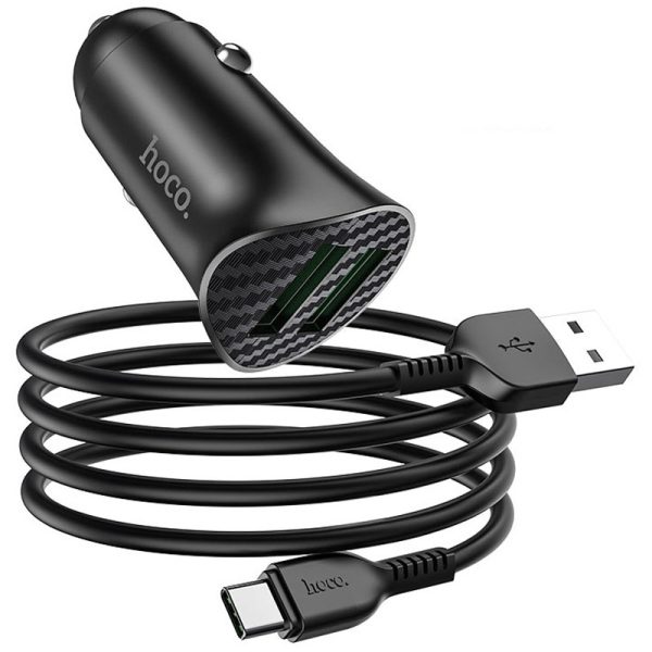 АЗП Hoco Z39 QC3.0 (2USB) + Type-C - Зображення 2