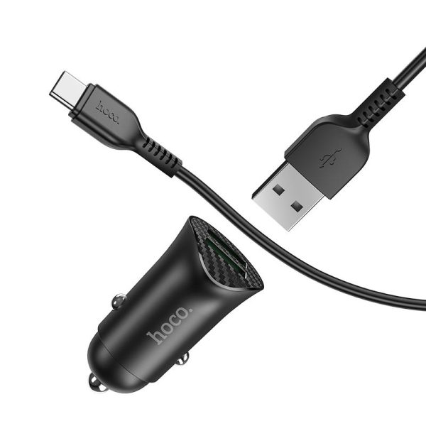 АЗП Hoco Z39 QC3.0 (2USB) + Type-C - Зображення 5